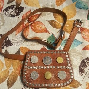 Leather fanny pack
